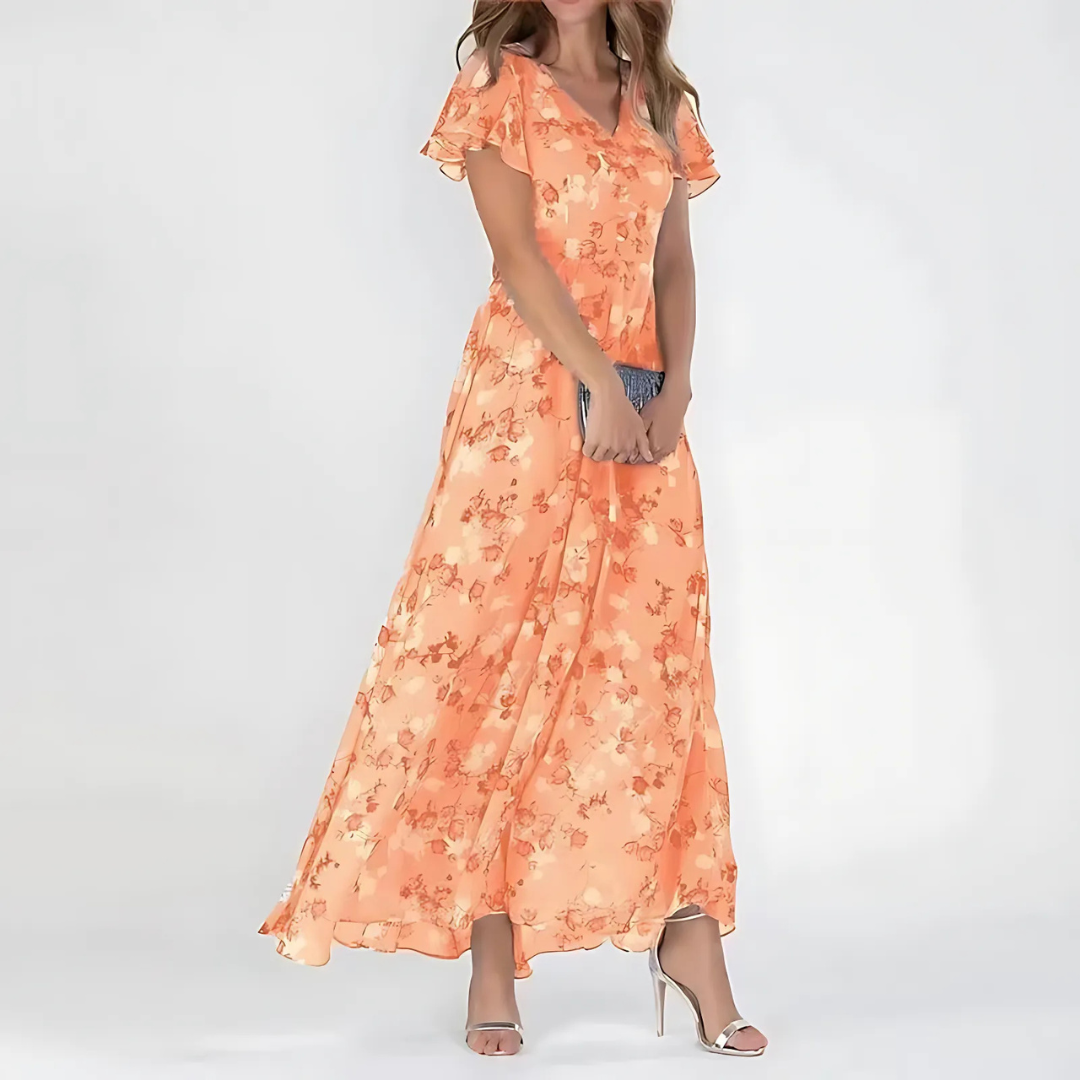Daisy | Glamorous Tummy Flattering Dress - Light, Flowy & Graceful