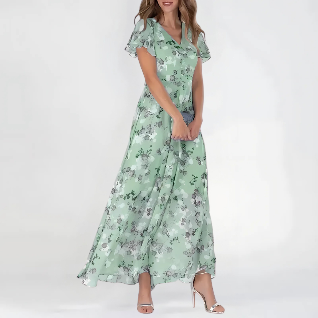 Daisy | Glamorous Tummy Flattering Dress - Light, Flowy & Graceful