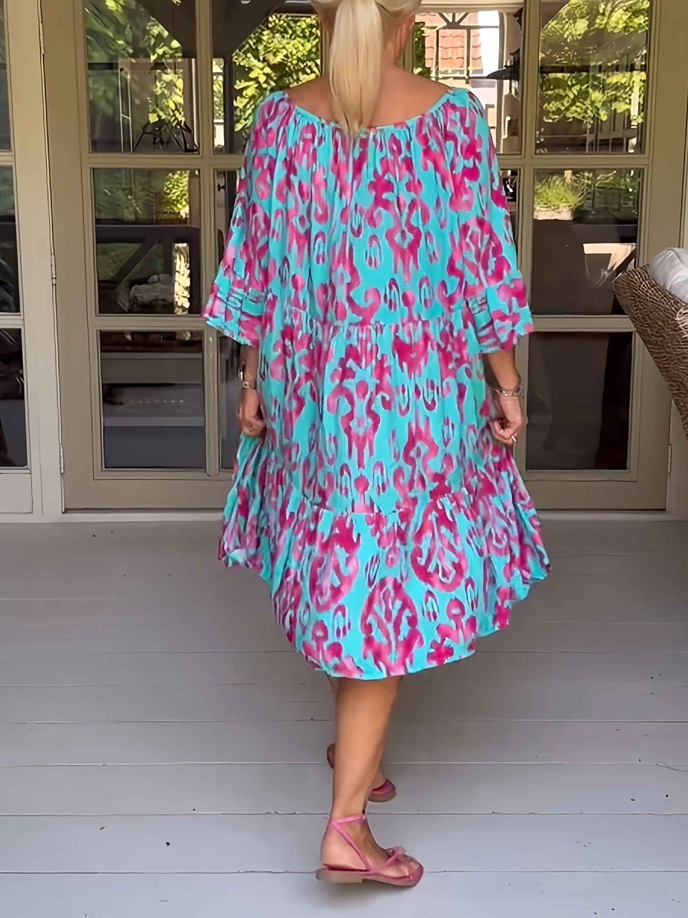 Jessy | Vibrant Abstract Dress – Light, Playful & Confident
