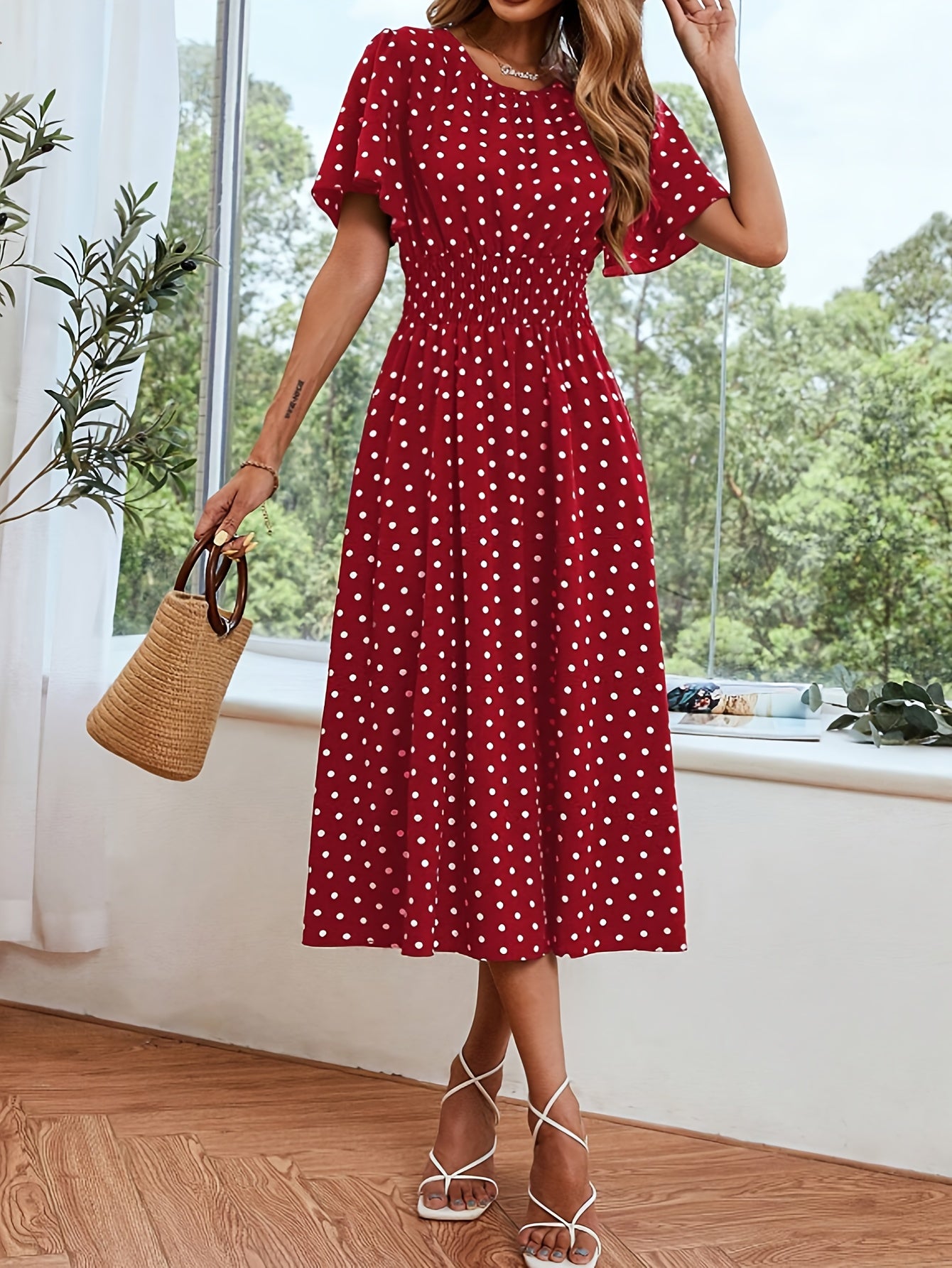 Belinda | Premium Polka Dot Dress