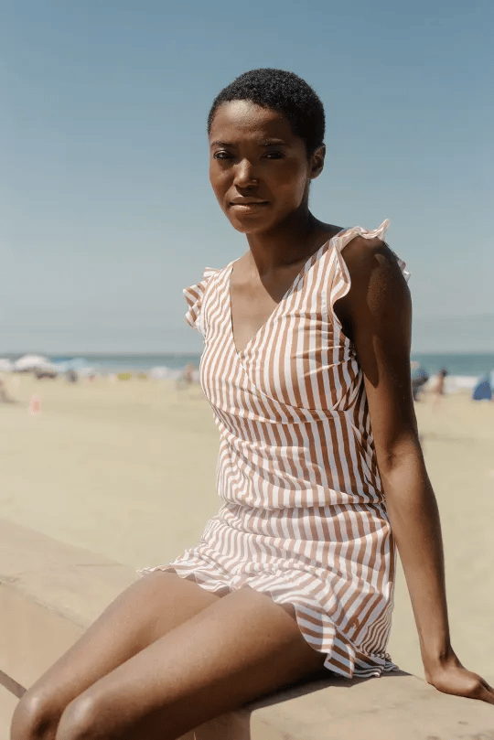 Nicole | Elegant Ruffled Swimsuit with Bust Support