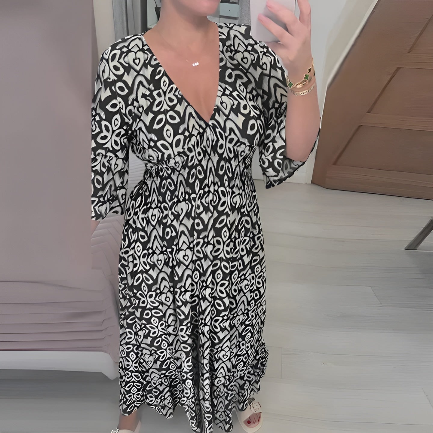 Rechelle | Breathable Floral Maxi Dress