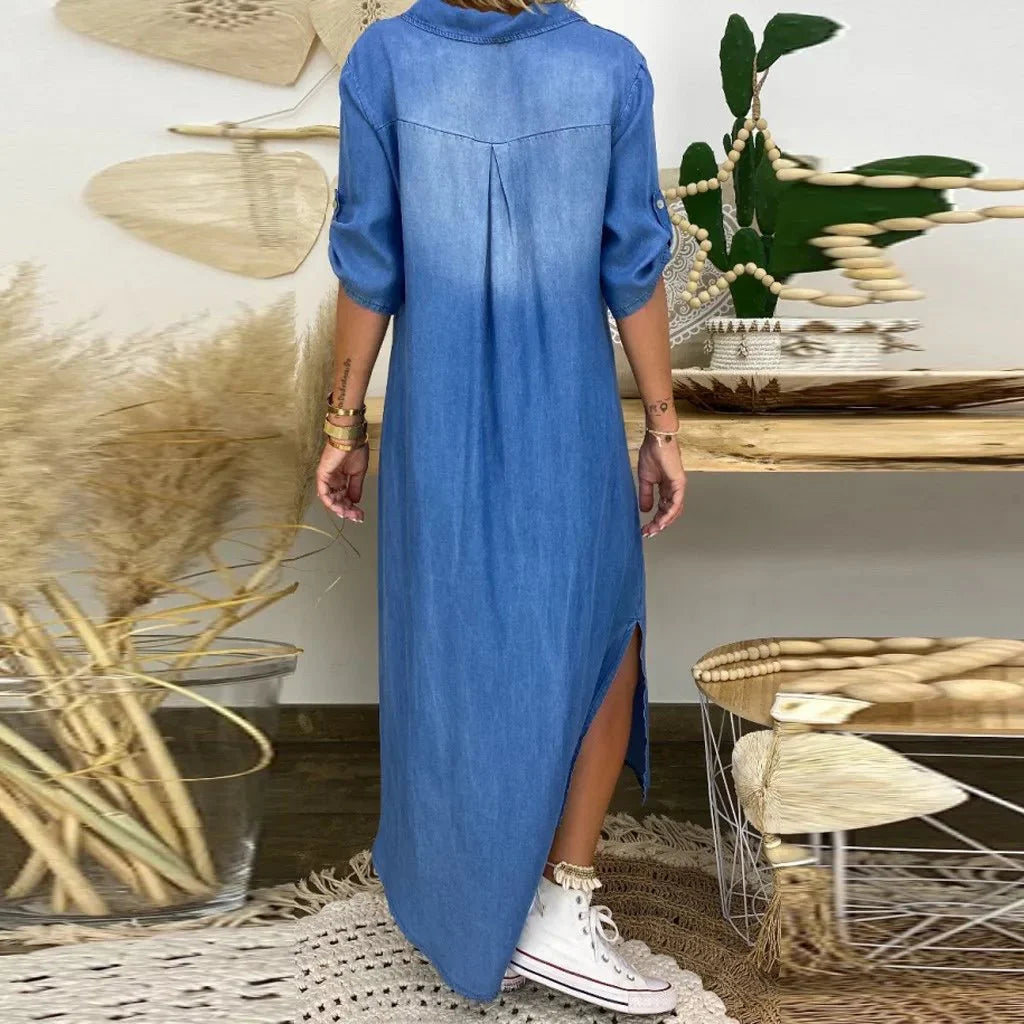 Gloria | Comfortable Relaxed Denim Dress