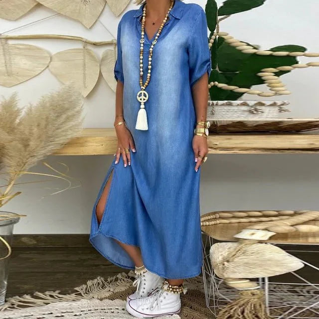 Gloria | Comfortable Relaxed Denim Dress