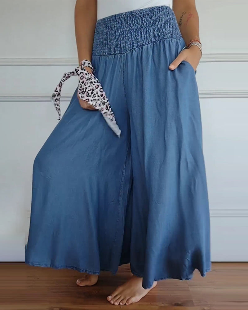 Caroline - Trendy Wide Leg Pants with High Waist