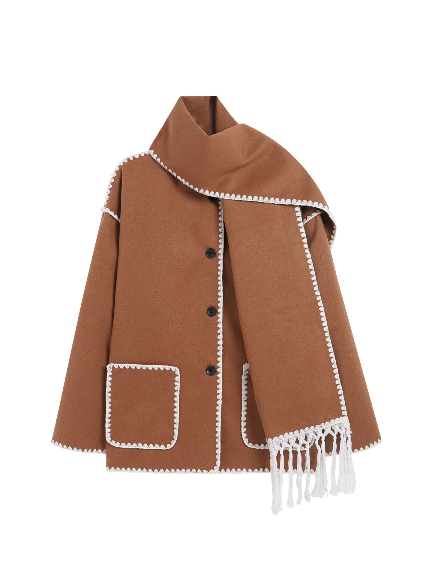 Aurelia™ - Luxe Scarf Jacket