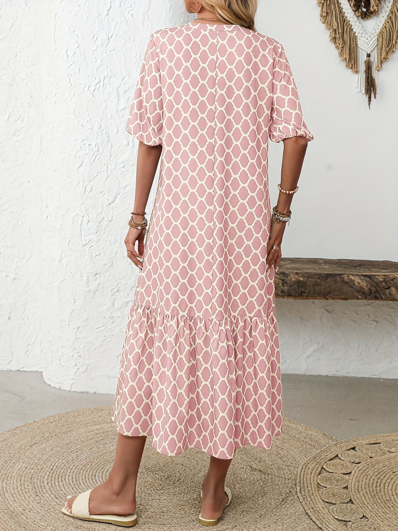 Terri | Elegant Ruffled Midi Dress