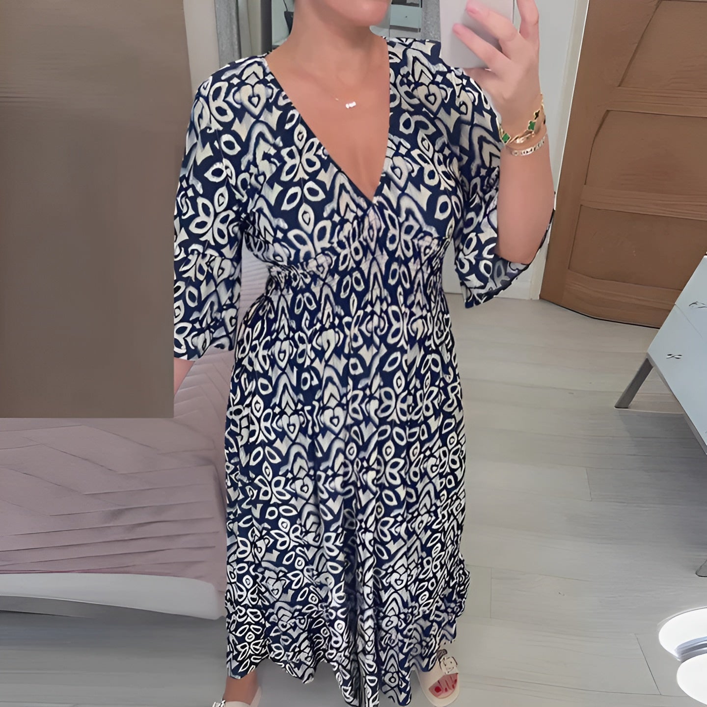 Rechelle | Breathable Floral Maxi Dress