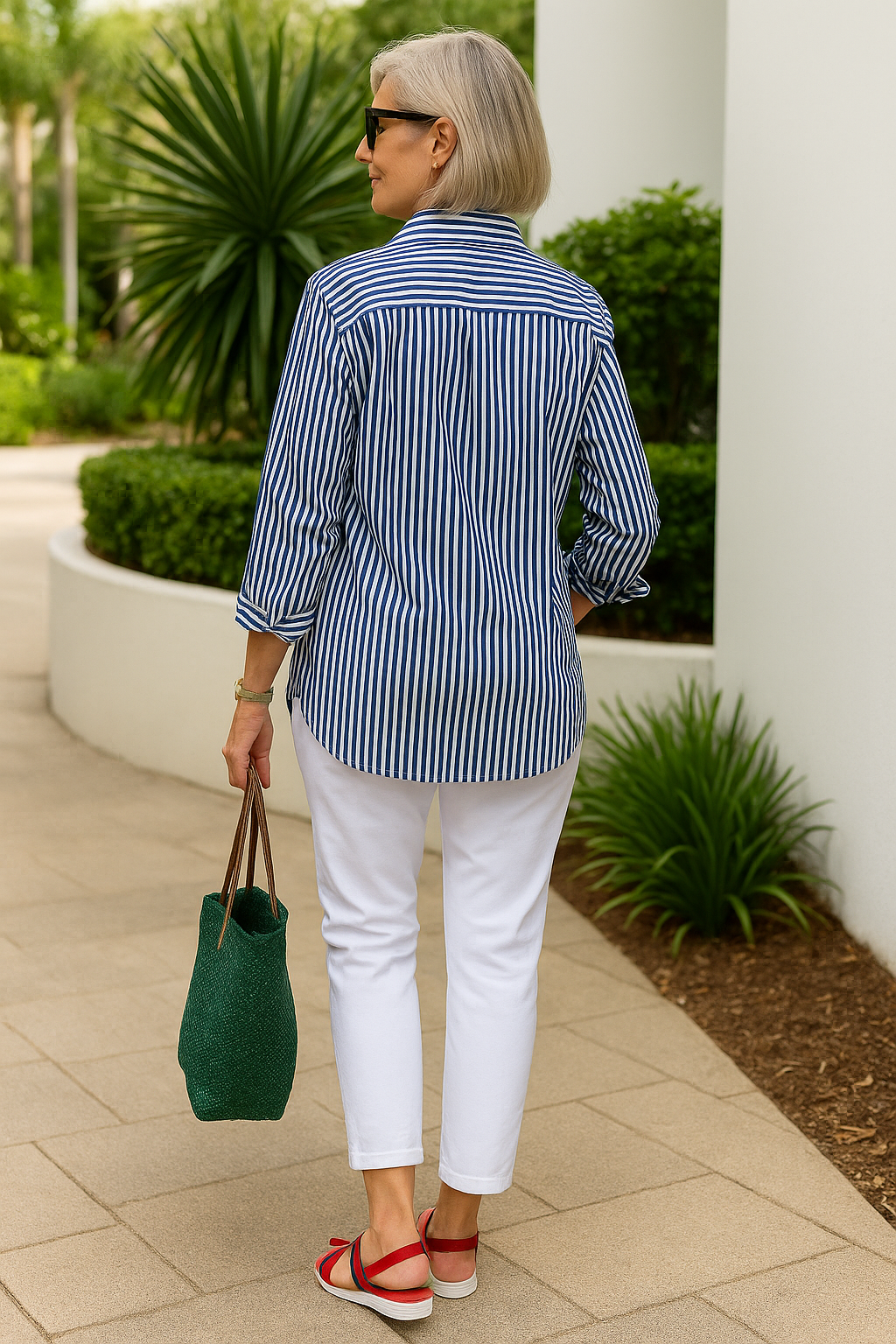 Darlene | Striped Button Down Shirt