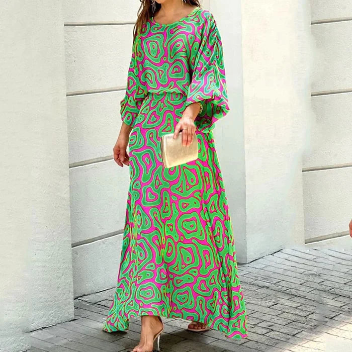 Tamara Maxi Dress - Long Sleeves - Loose Fit - Airy & Comfortable
