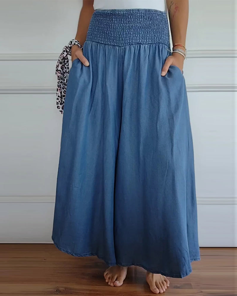 Caroline - Trendy Wide Leg Pants with High Waist