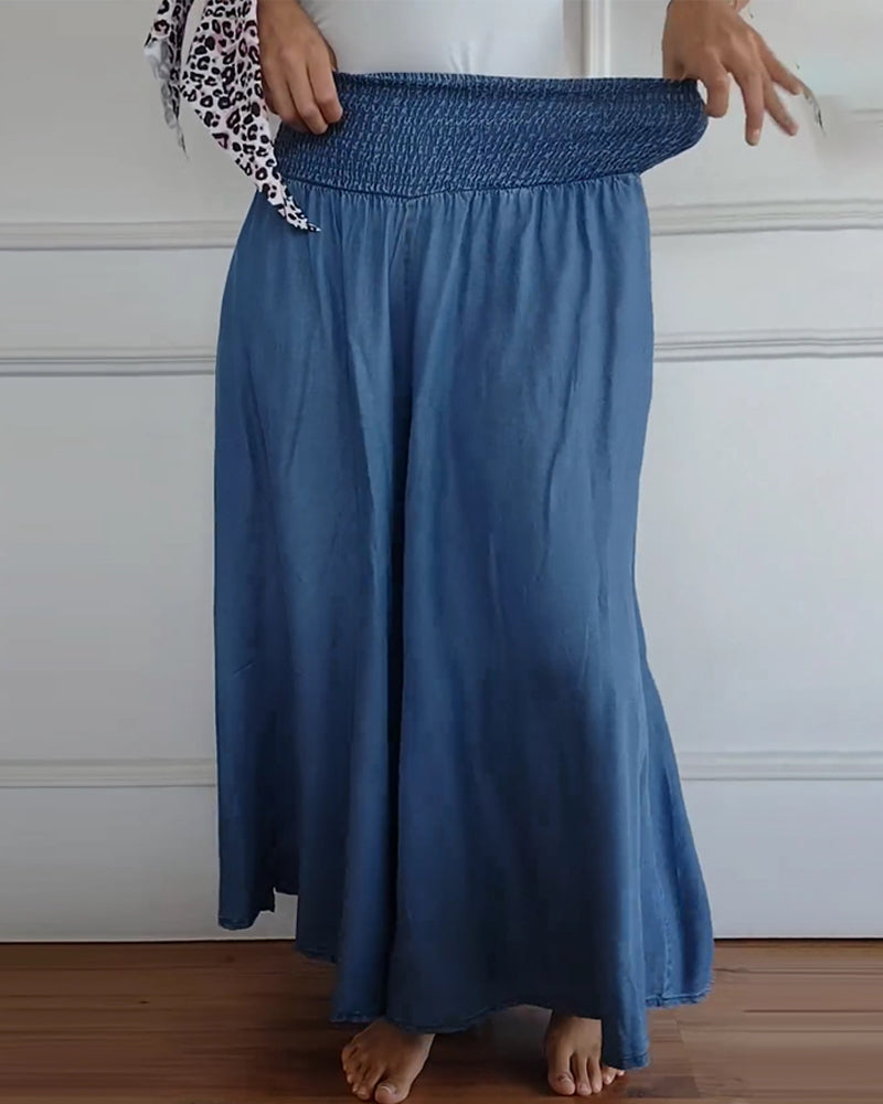 Caroline - Trendy Wide Leg Pants with High Waist