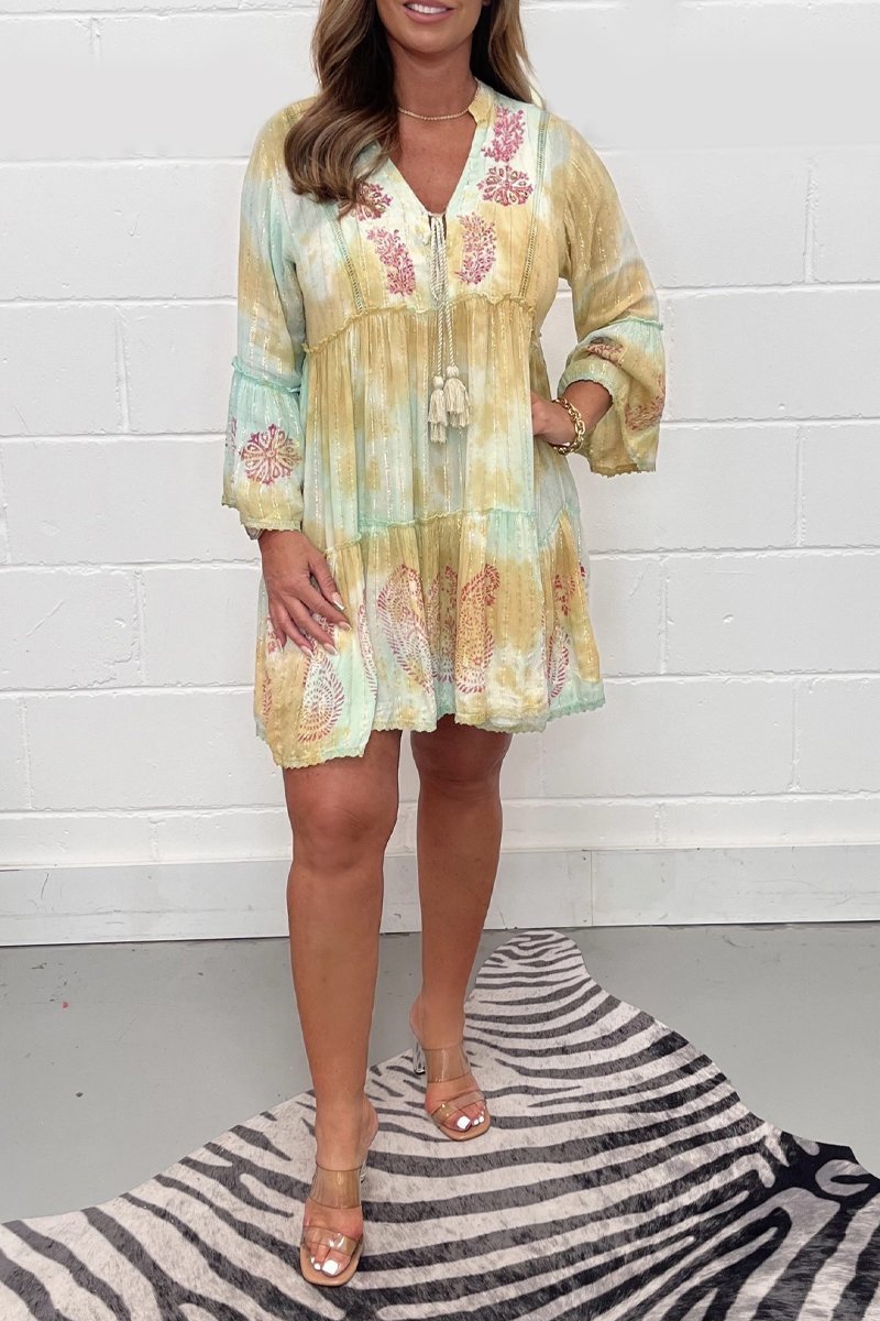 Heather | Pastel Boho Tunic Dress – Light, Flowy & Relaxed