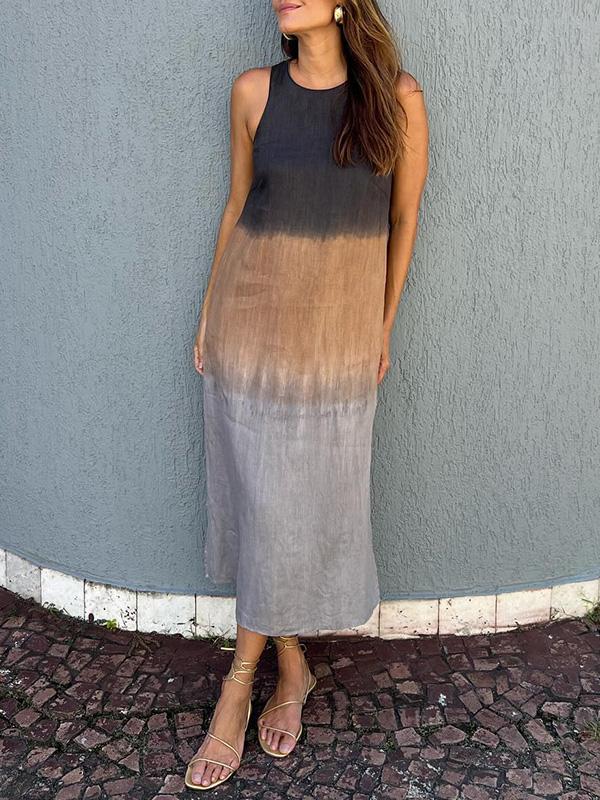 Helen | Elegant dress with natural print