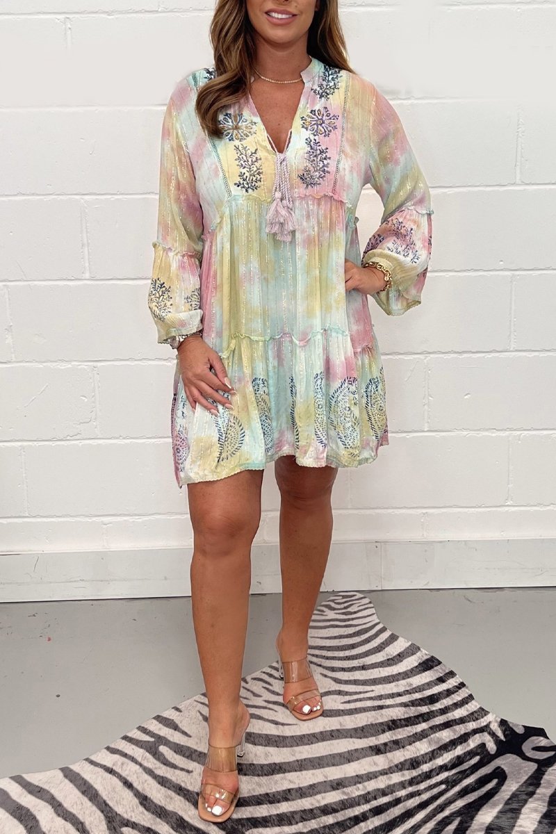 Heather | Pastel Boho Tunic Dress – Light, Flowy & Relaxed