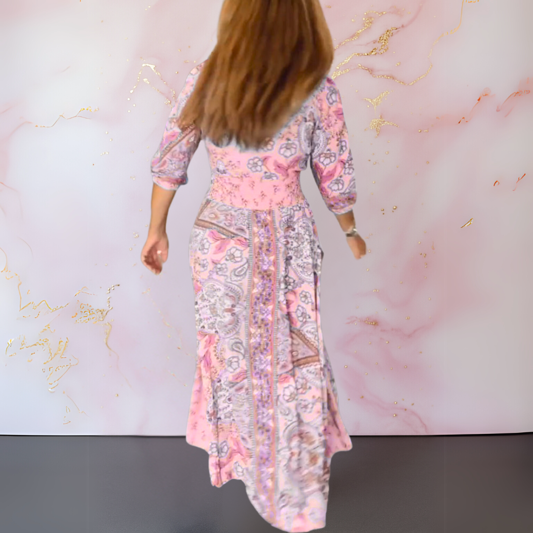 Danielle | Bohemian Paisley Maxi Dress – Elegant & Relaxed
