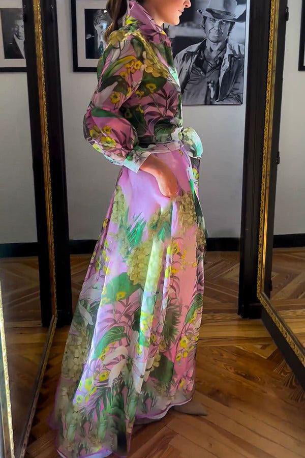 Camilla | Elegant Long-Sleeved Maxi Dress