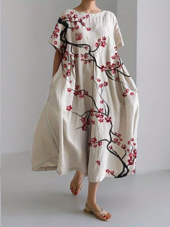 Clara | Long Bohemian Dress | Floral Elegance | Lightness & Comfort