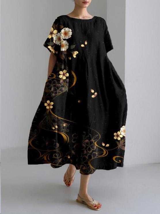 Clara | Long Bohemian Dress | Floral Elegance | Lightness & Comfort