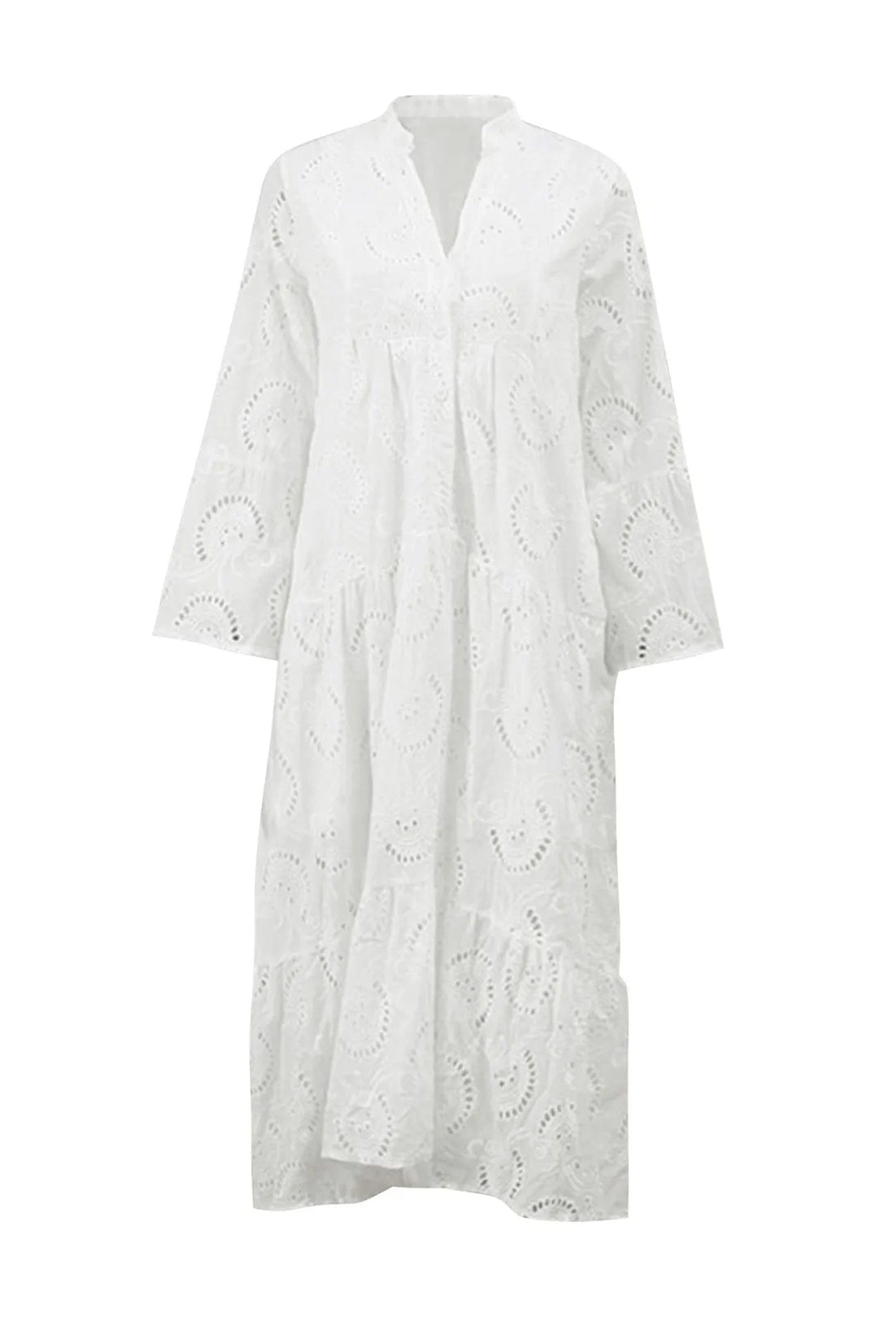 Roxanne | Bohemian Long Dress | Embroidery | Elegant and Lightweight