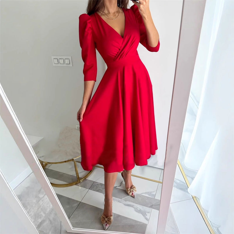 Valeria | Elegant Midi Dress – Flattering, Feminine & Comfortable