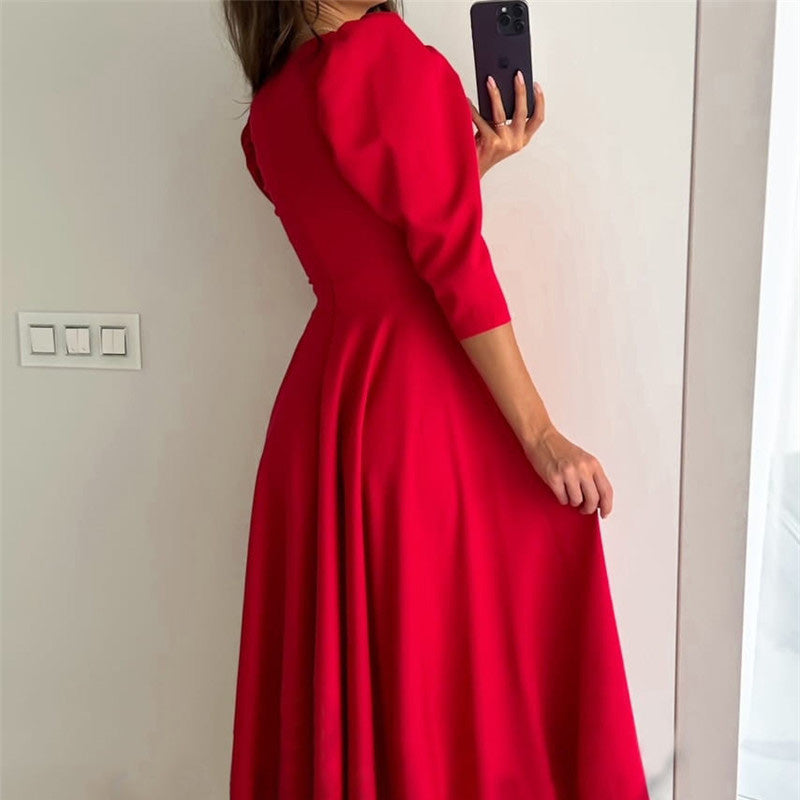 Valeria | Elegant Midi Dress – Flattering, Feminine & Comfortable