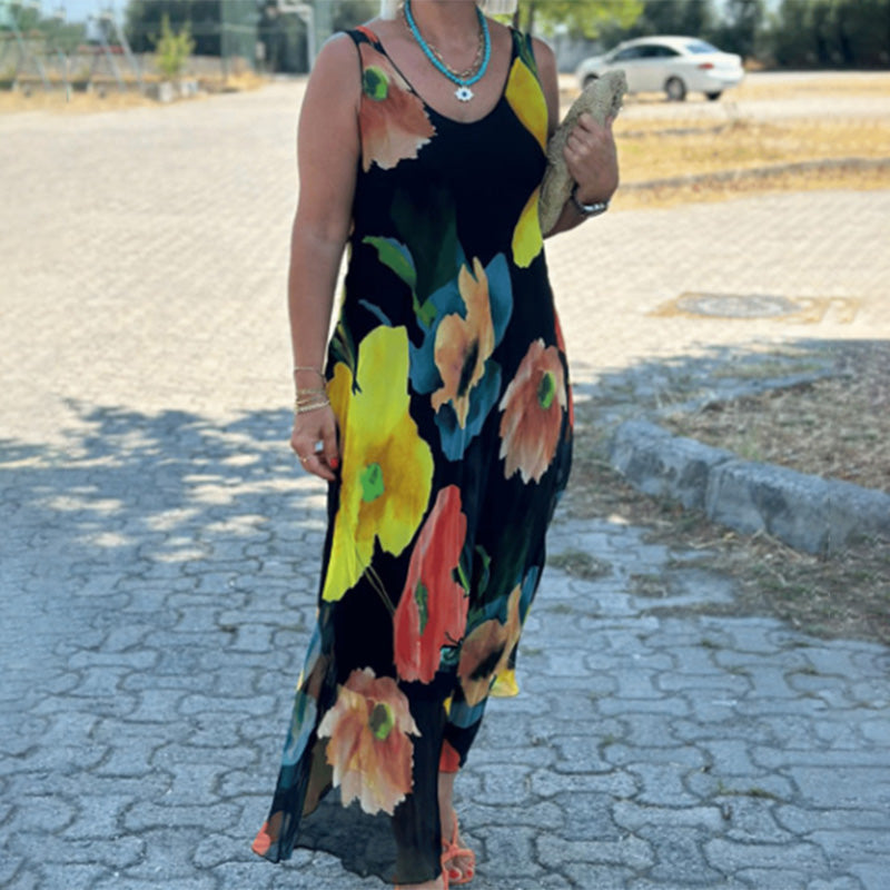 Flora | Elegant Floral Maxi Dress – Flowy, Colorful & Comfortable