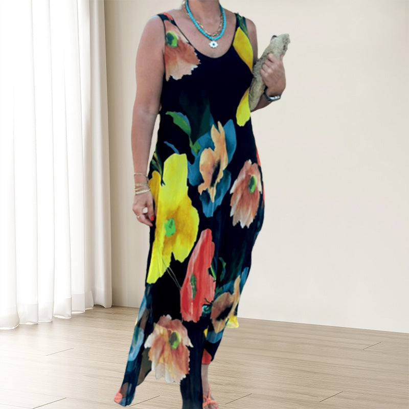 Flora | Elegant Floral Maxi Dress – Flowy, Colorful & Comfortable