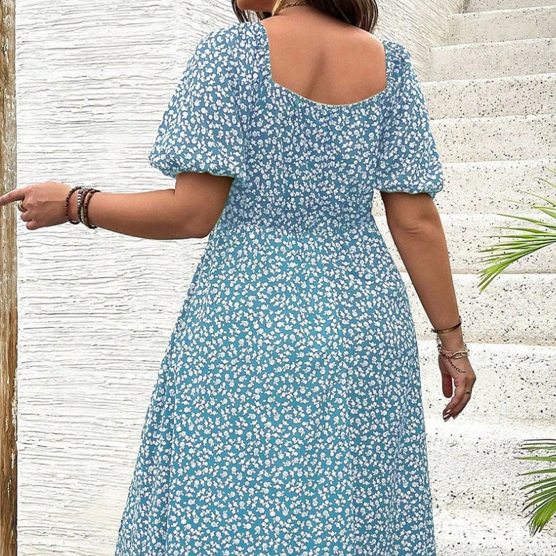Tara | Elegant Plus Size Midi Dress – Flowy, Flattering & Comfortable