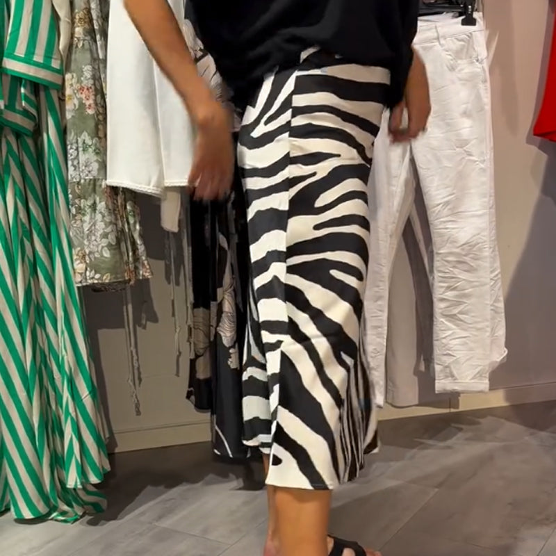 Monique | Knot Front Blouse & Midi Skirt Casual Set