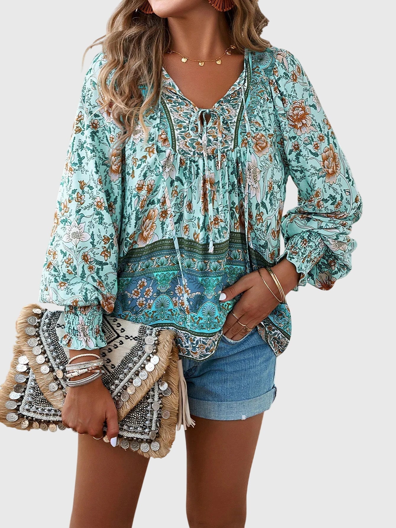 Bridget  | Elegant Floral Blouse