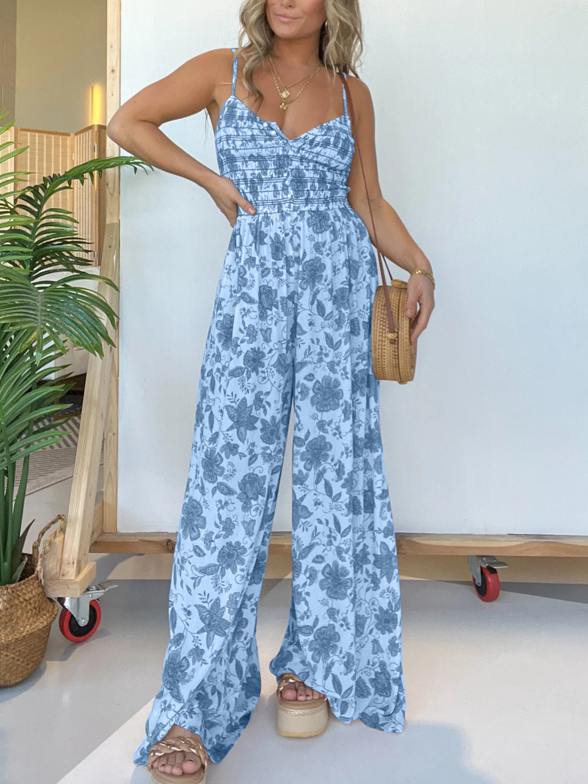 Vivian | Elegant Floral Jumpsuit – Light, Flattering & Effortlessly Stylish