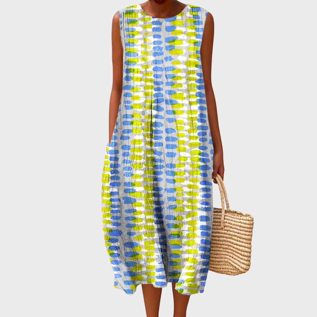 Isla | Breezy Summer Dress in a Fresh Checkered Design