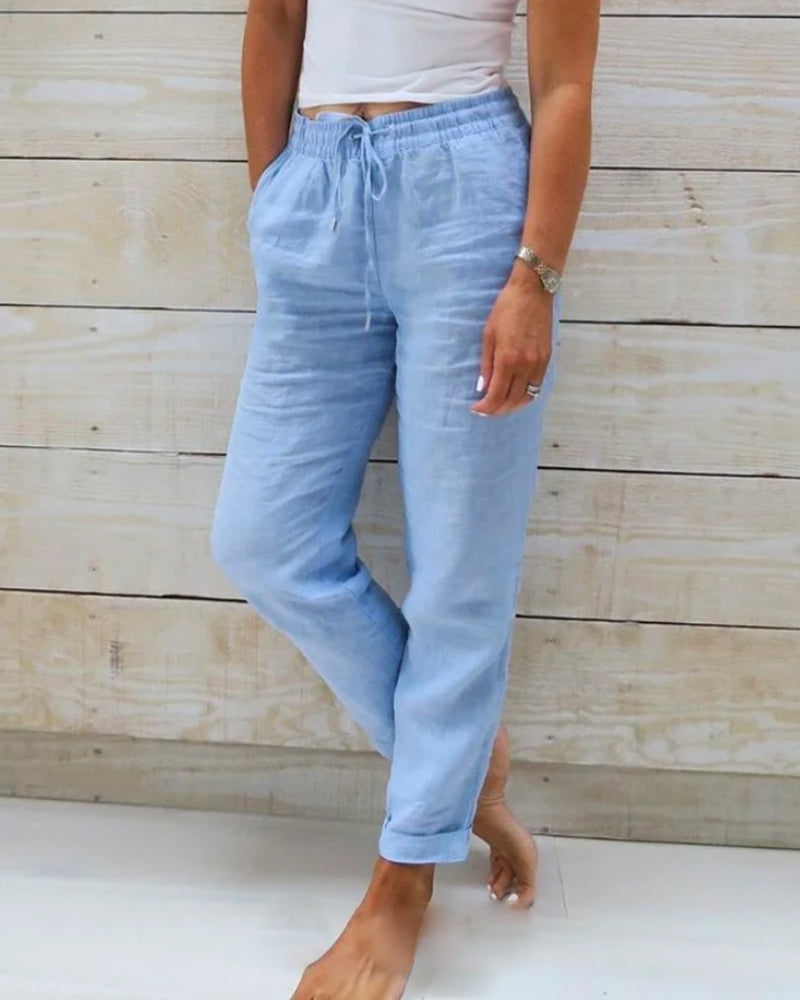 Lena | Casual Pants with Drawstring