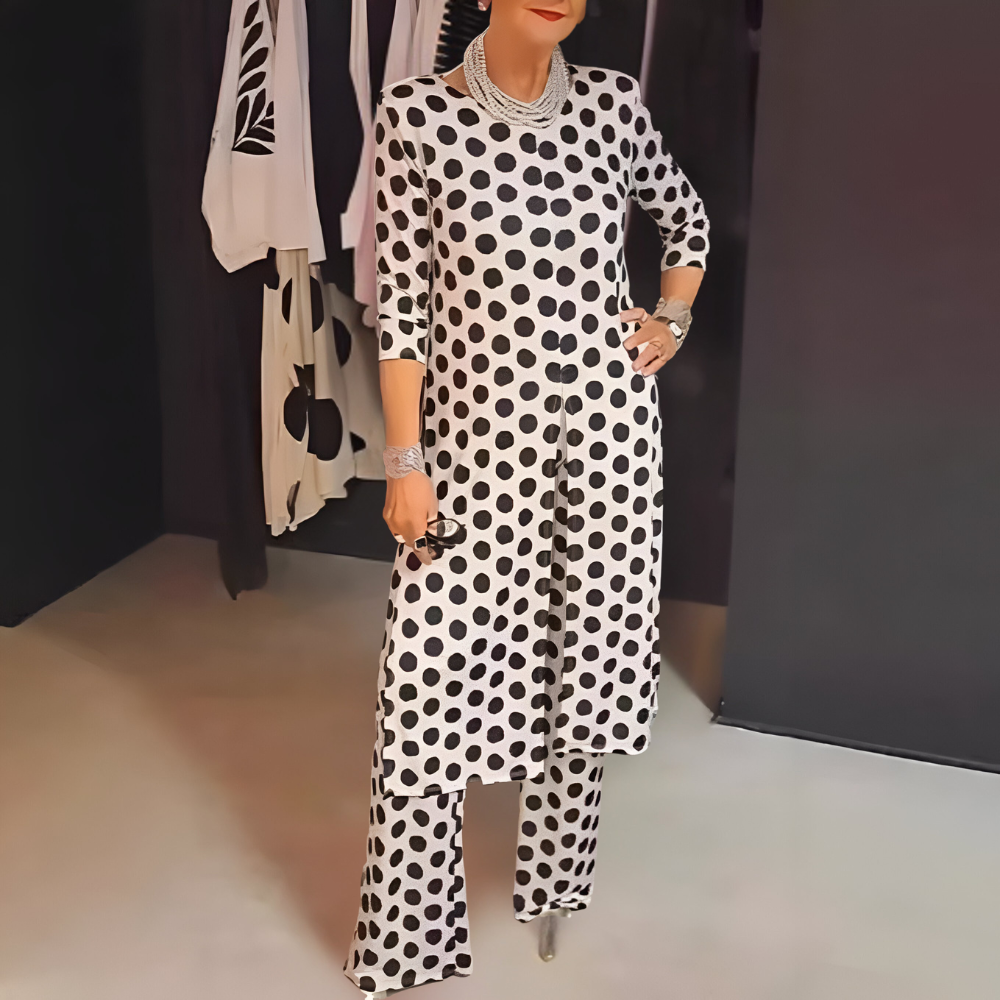 Natilee | Two-Piece Set with Cheerful Dots