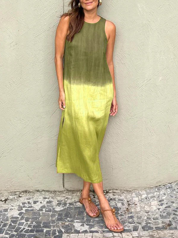 Helen | Elegant dress with natural print