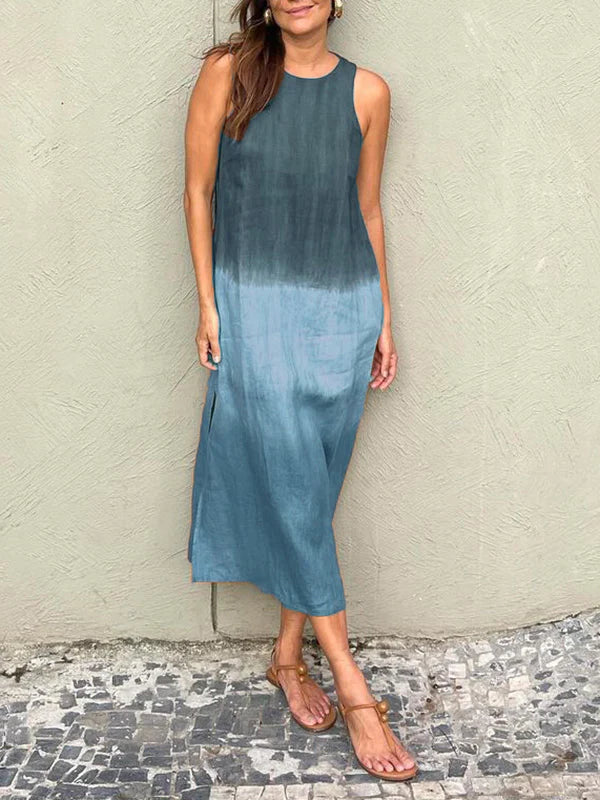 Helen | Elegant dress with natural print