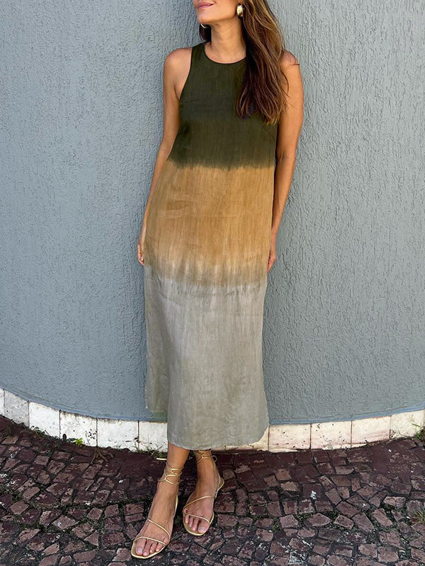 Helen | Elegant dress with natural print