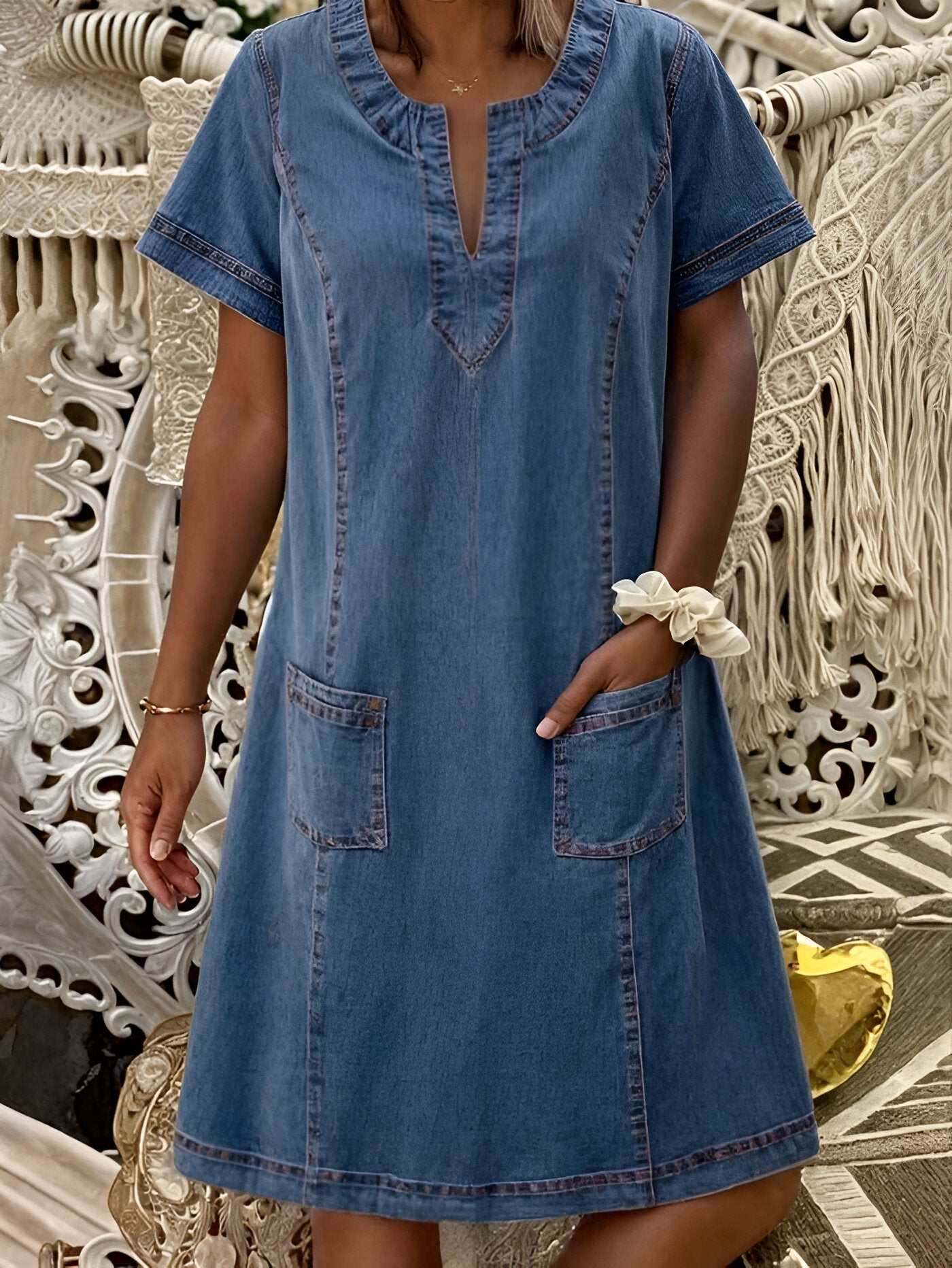 Emma | Relaxed Denim Dress
