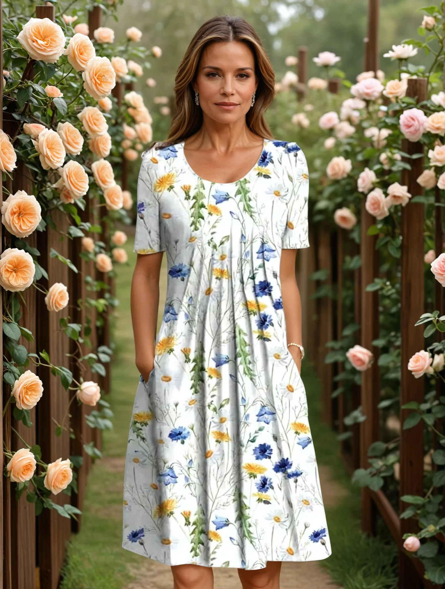 Marga | Elegant Dress With Tummy Coverage