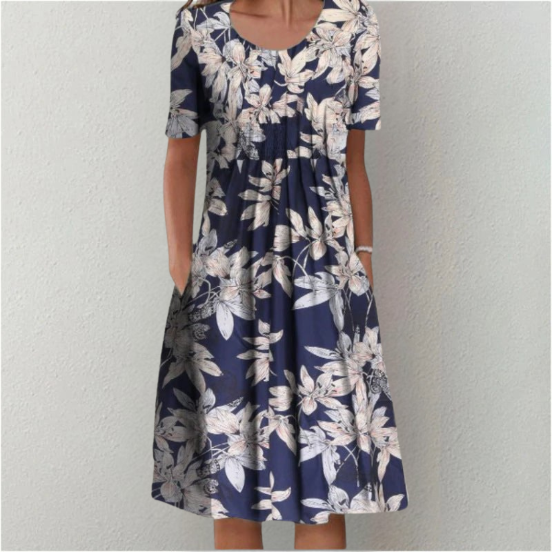 Janet | Stylish and Casual Floral Dress with Pockets
