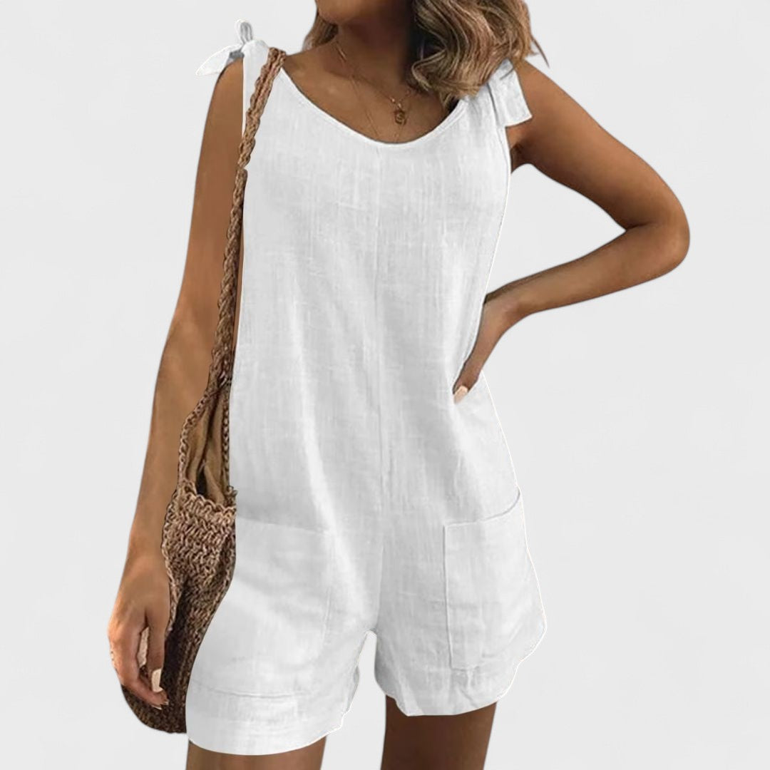 Debby | Jumpsuit with Shoulder Ties And Pockets