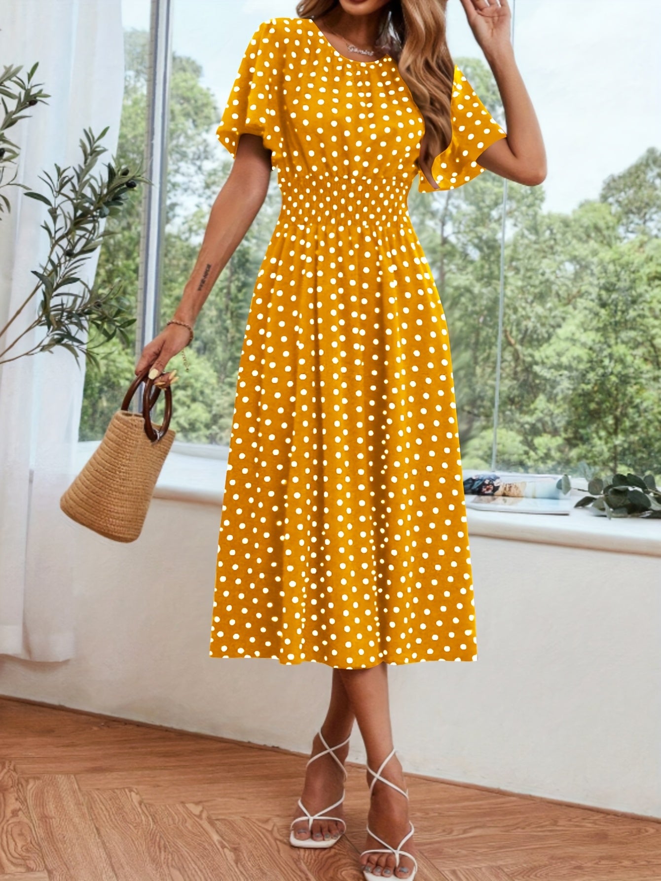 Belinda | Premium Polka Dot Dress