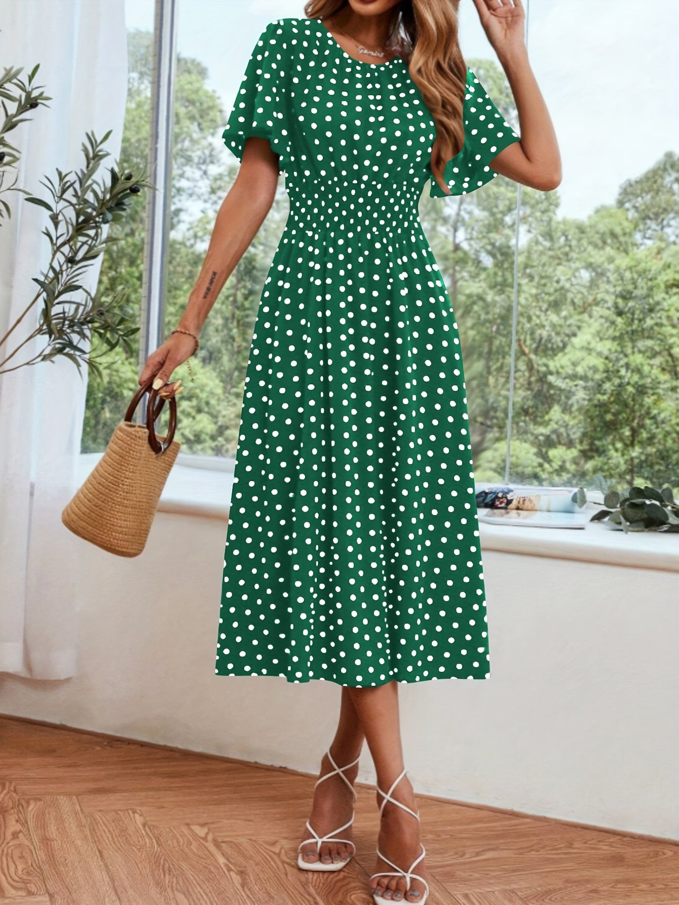 Belinda | Premium Polka Dot Dress