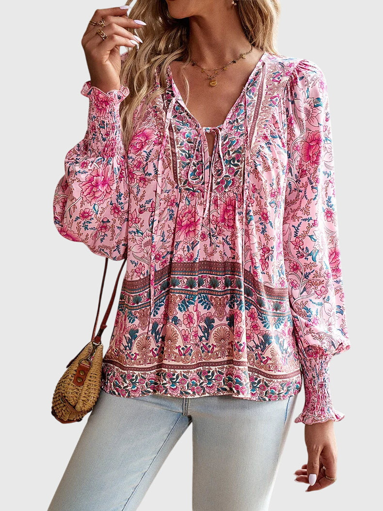 Bridget  | Elegant Floral Blouse