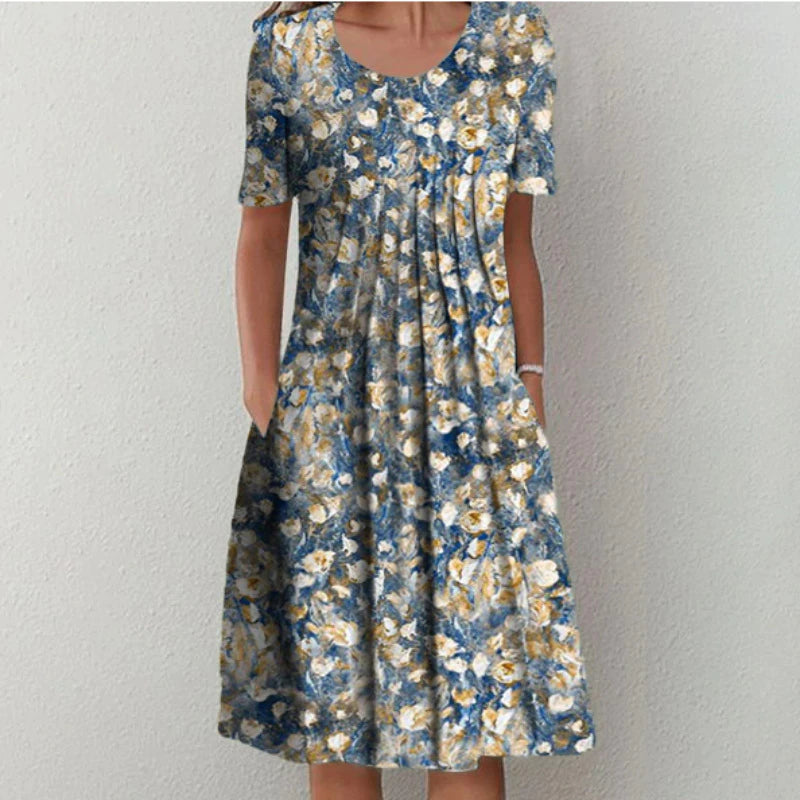 Janet | Stylish and Casual Floral Dress with Pockets