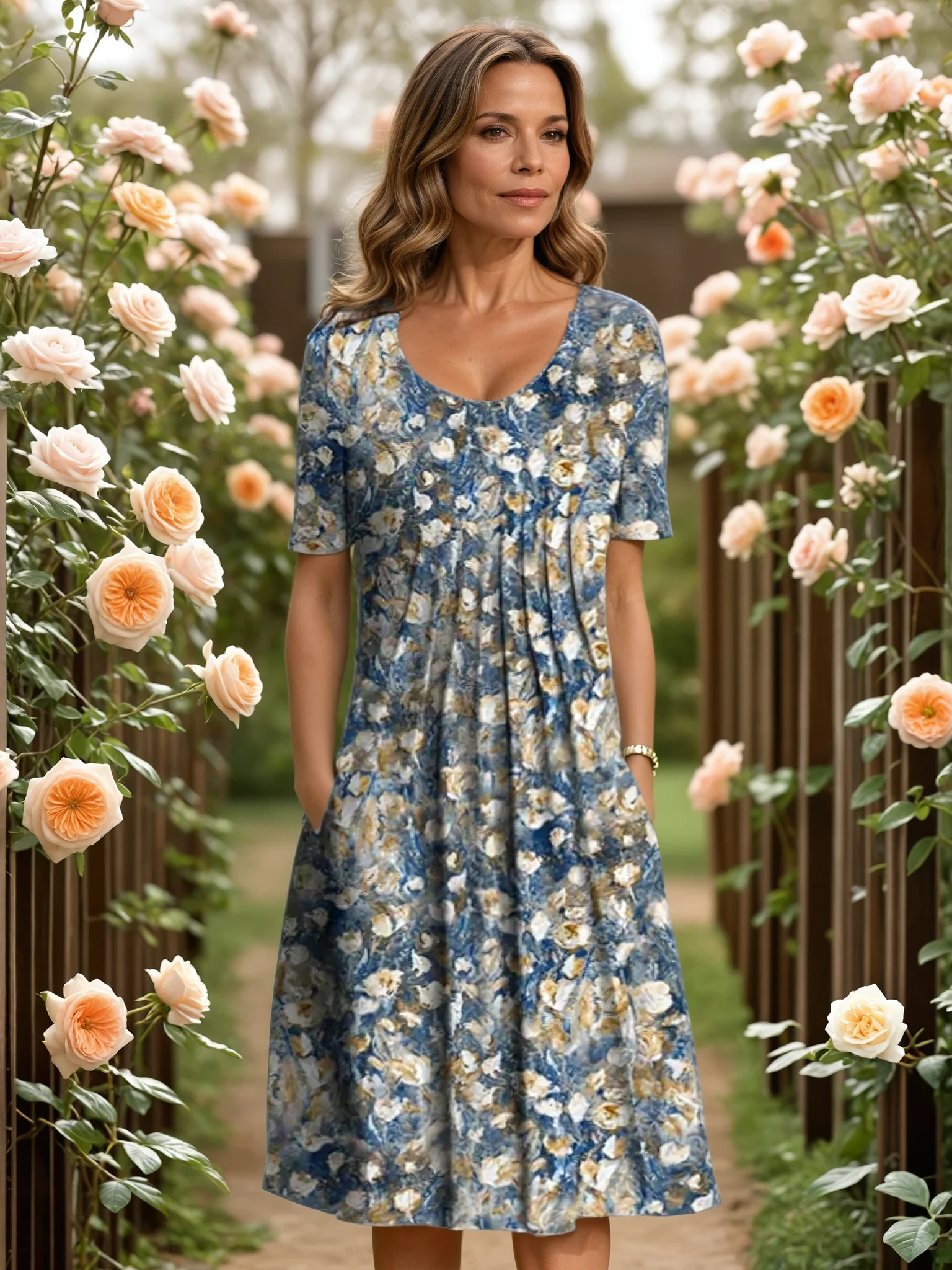 Marga | Elegant Dress With Tummy Coverage
