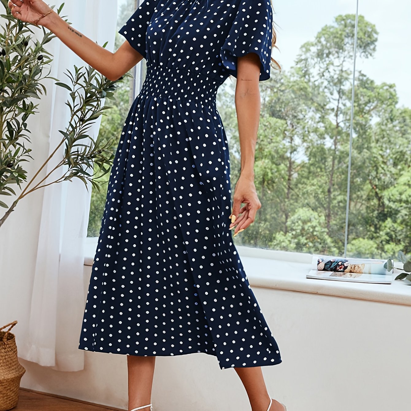 Belinda | Premium Polka Dot Dress