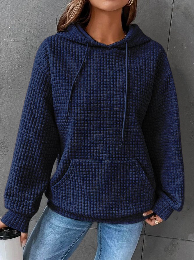 Louise | Waffle Knit Hoodie - Comfortable and Casual