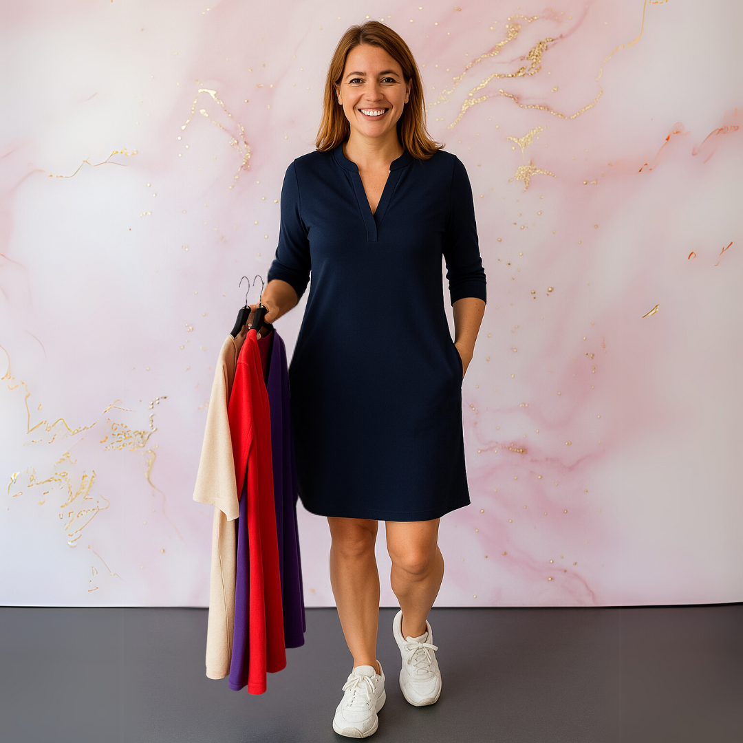 Sharon | Simple Casual V-Dress